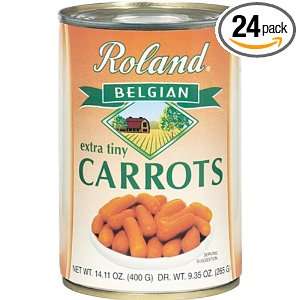 Roland Carrots, Extra Small (55/65 Count), 14.1 Ounce Can (Pack of 24)