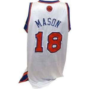 Roger Mason Jersey   NY Knicks Game Worn #18 White Jersey (2XL) (Set 1 