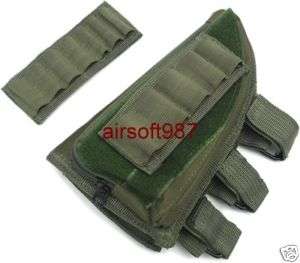 New Rifle Cheek Pad Ammo Pouch OD Green  Airsoft  
