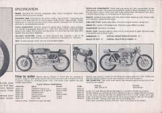 1974 Rickman CR Honda + Triumph Assembly/Parts Manual  