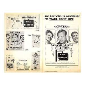  Walk Dont Run Original Movie Poster, 11 x 17 (1966 