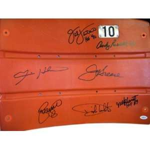   Blount Autographed Three Rivers Stadium Seat with 2 Inscriptions