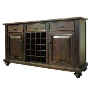   Express Wood Buster Side Board With Wine Rack Orient Express Dining