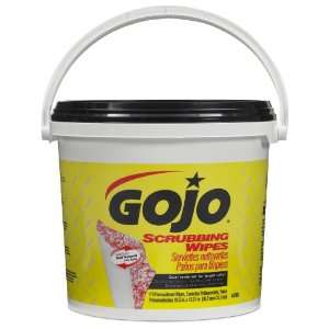 Gojo 6398 02 Scrubbing Wipes 170 Count Bucket (2 Packs of 170)  