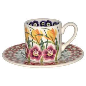  Emma Bridgewater Flowers Espresso Cup & Saucer Set 