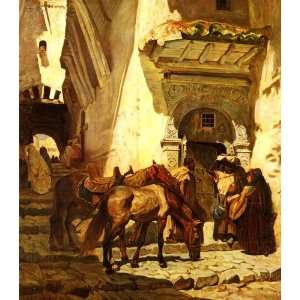   Arthur Bridgman   24 x 28 inches   Near The Kasbah