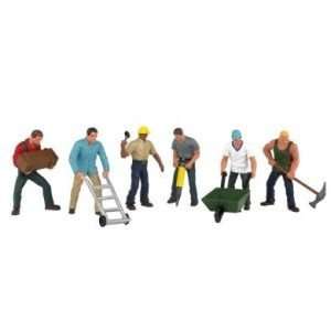 Bachmann 33155 Set of 6 Construction Workers Toys & Games