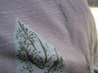 Vtg Waverly Gold Leaf Barkcloth Modern Drapery Fabric mid century 