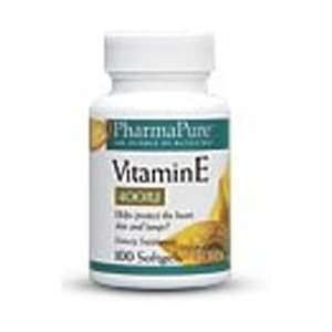 PharmaPure Vitamin E 400IU Supplement Softgels   PharmaPure Vitamin E 