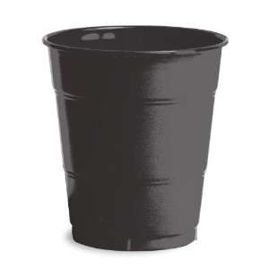  Black Plastic Beverage Cups   12 oz