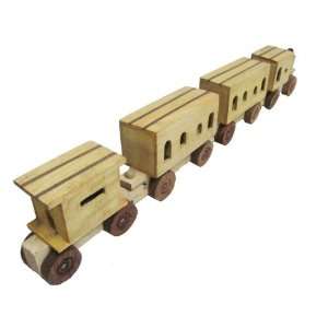  Handcrafed Wood Train Set Wooden kids Toys Gift 25 New 