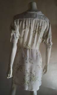 MIU MIU/Prada F/W 2011 12 RUNWAY Cady White Floral Print Dress IT 40 