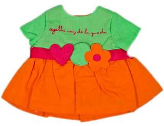 AGATHA RUIZ DE LA PRADA designer baby girl linen dress festive 