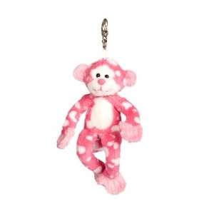  Ida Pink Dot Monkey Plush Keychain Toys & Games