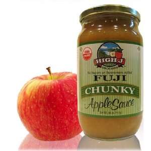 High J Orchards Organic Fuji Chunky Apple Sauce 26oz Jar  