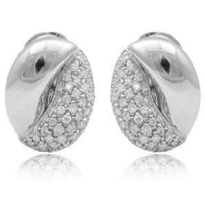  Leo Pizzo Diamond & 18k White Gold Earrings Jewelry