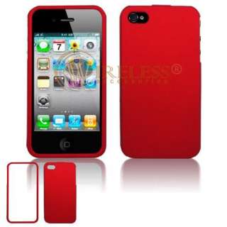 Red Cover for Apple iPhone 4S Snap On Phone Case  