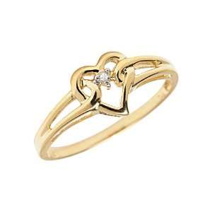  14K Yellow Gold 0.01 ct. Diamond Fashion Ring Katarina Jewelry