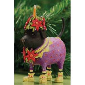 Patience Brewster Krinkles Black Labrador Lending Light Dog Christmas 