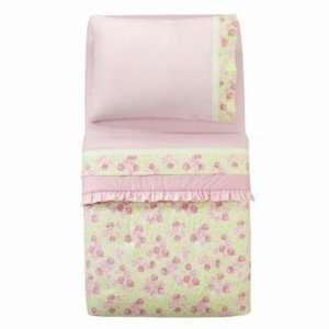  Flower Basket Pink/Green 4 piece Toddler Bedding Set Baby
