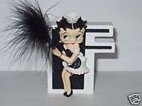 BETTY BOOP SEXY FRENCH MAID LETTER F FIGURE NEW BOXED  