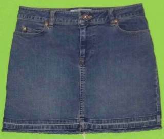 Old Navy sz 1 Stretch Womens Juniors Blue Jeans Denim Mini Skirt KH12 