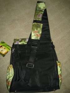 Kecci Frizzi green & black Sling Diaper bag set 3pc NWT  