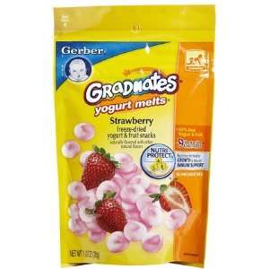Gerber Graduates Yogurt Melts Snacks   Strawberry (Quantity of 5)