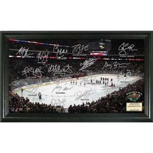  Minnesota Wild Framed Signature Rink Sports Collectibles