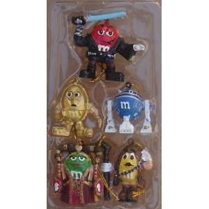  M&M 5 Piece Mini Star Wars Mpire Christmas Ornaments In 