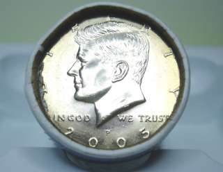 2005 P&D Kennedy Half Dollar Coins from Mint Rolls  