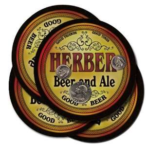  HERBER Family Name Beer & Ale Coasters 