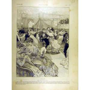  1904 February Vierge Sketch Dance Ball Ladies Print