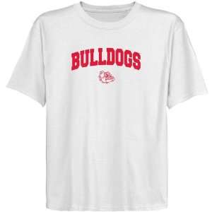  NCAA Gonzaga Bulldogs Youth White Logo Arch T shirt 