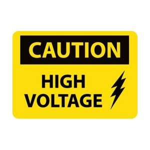 C669RD   Caution, High Voltage, Graphic, 20 X 28, .050 Rigid 