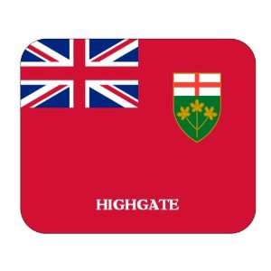  Canadian Province   Ontario, Highgate Mouse Pad 