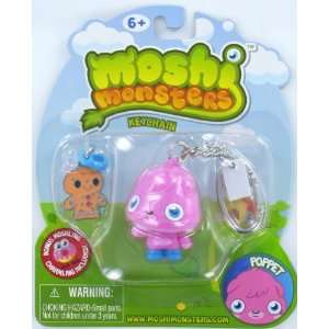  Moshi Monsters Mini Figure Keychain Poppet Bonus Moshling 