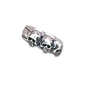  Caput Mortum Three Skulls Ring   Size 11 Jewelry