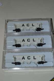 CON COR ACL 3 BAY COVERED HOPPERS N SCALE  