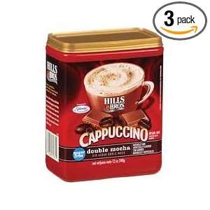 Hills Bros. Sugar Free Double Mocha Cappuccino, 12 Oz. Canister (Pack 