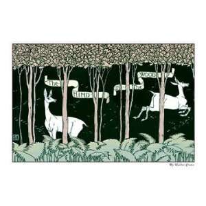  The Hind in the Wood 12x18 Giclee on canvas