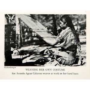  1943 Print Weaving Costume San Antonio Aguas Calientes 