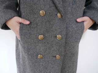 Vtg 80s Wool Full Length Peacoat Pea Coat Jacket USA  