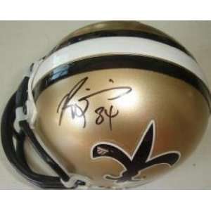 Ricky Williams Autographed Mini Helmet   New Orleans Saints  