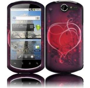   4G Rubberized HARD Protector Case Snap on Phone Cover Heart on Stars