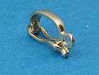 14k Yellow Gold Snap Close Pendant ENHANCER BAIL with Ring