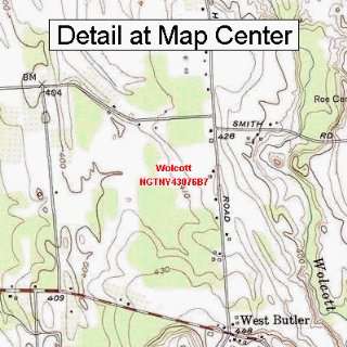 USGS Topographic Quadrangle Map   Wolcott, New York (Folded/Waterproof 