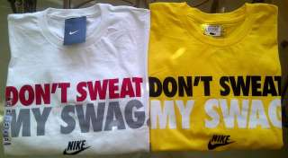 NWT Nike Men DONT DONT SWEAT MY SWAG T Shirt XL Jordan Kobe LeBron 