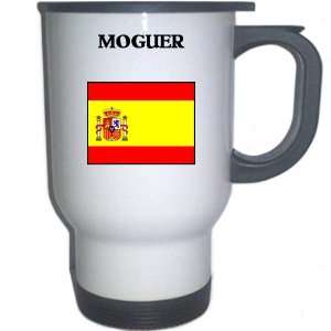  Spain (Espana)   MOGUER White Stainless Steel Mug 