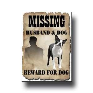 Boston Terrier Missing Reward Fridge Magnet Everything 